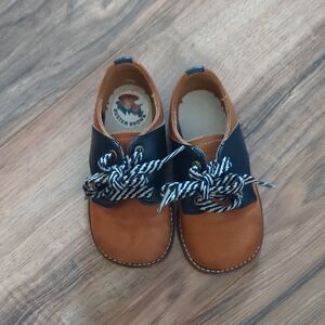 Buster Brown Brown and Navy Toddler Lace-Up Oxfords